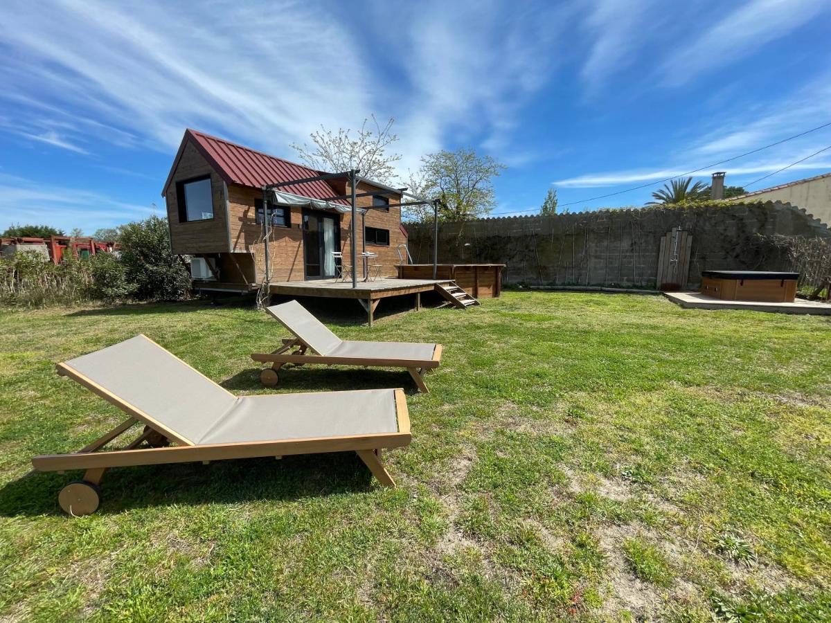איגוס-מורטס Myinsolite - Tiny-House, Jacuzzi, Brasero, Piscine מראה חיצוני תמונה