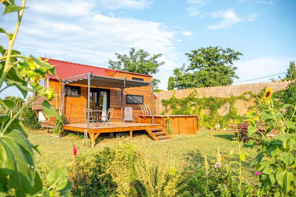 איגוס-מורטס Myinsolite - Tiny-House, Jacuzzi, Brasero, Piscine מראה חיצוני תמונה